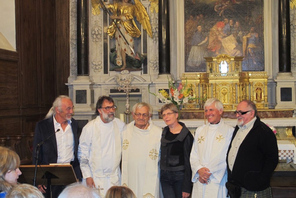 Cérémonie à l'église de La Gouesnière