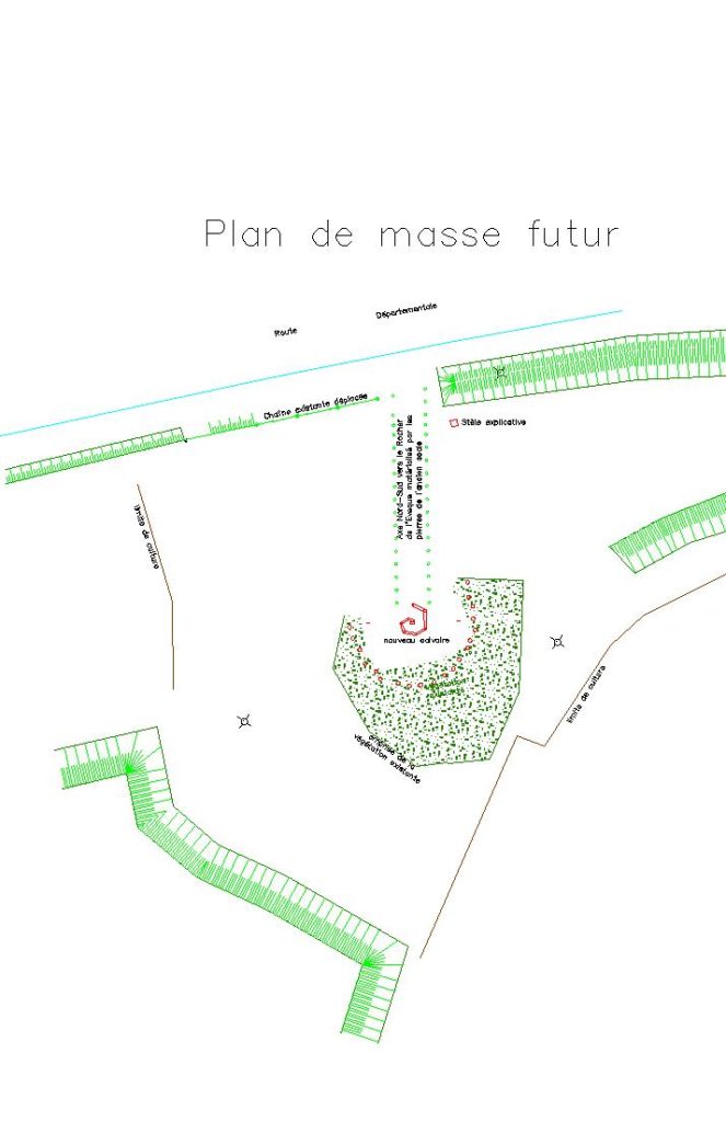 Plan de masse du site